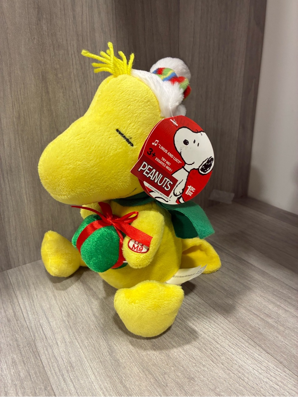 Woodstock Peanuts “Linus & Lucy” Singing Christmas Plush With Tags 2015